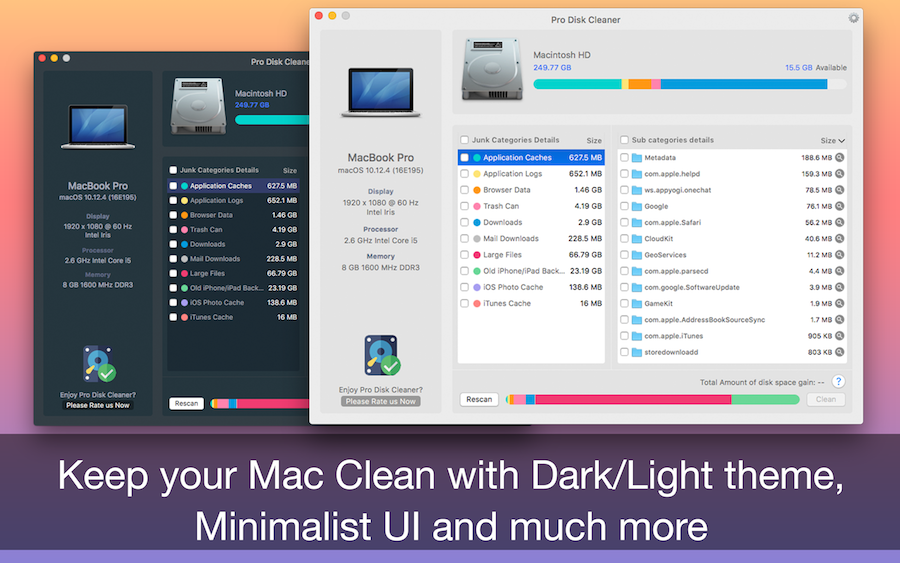Pro Disk Cleaner for Mac 1.7 破解版 磁盘清理工具