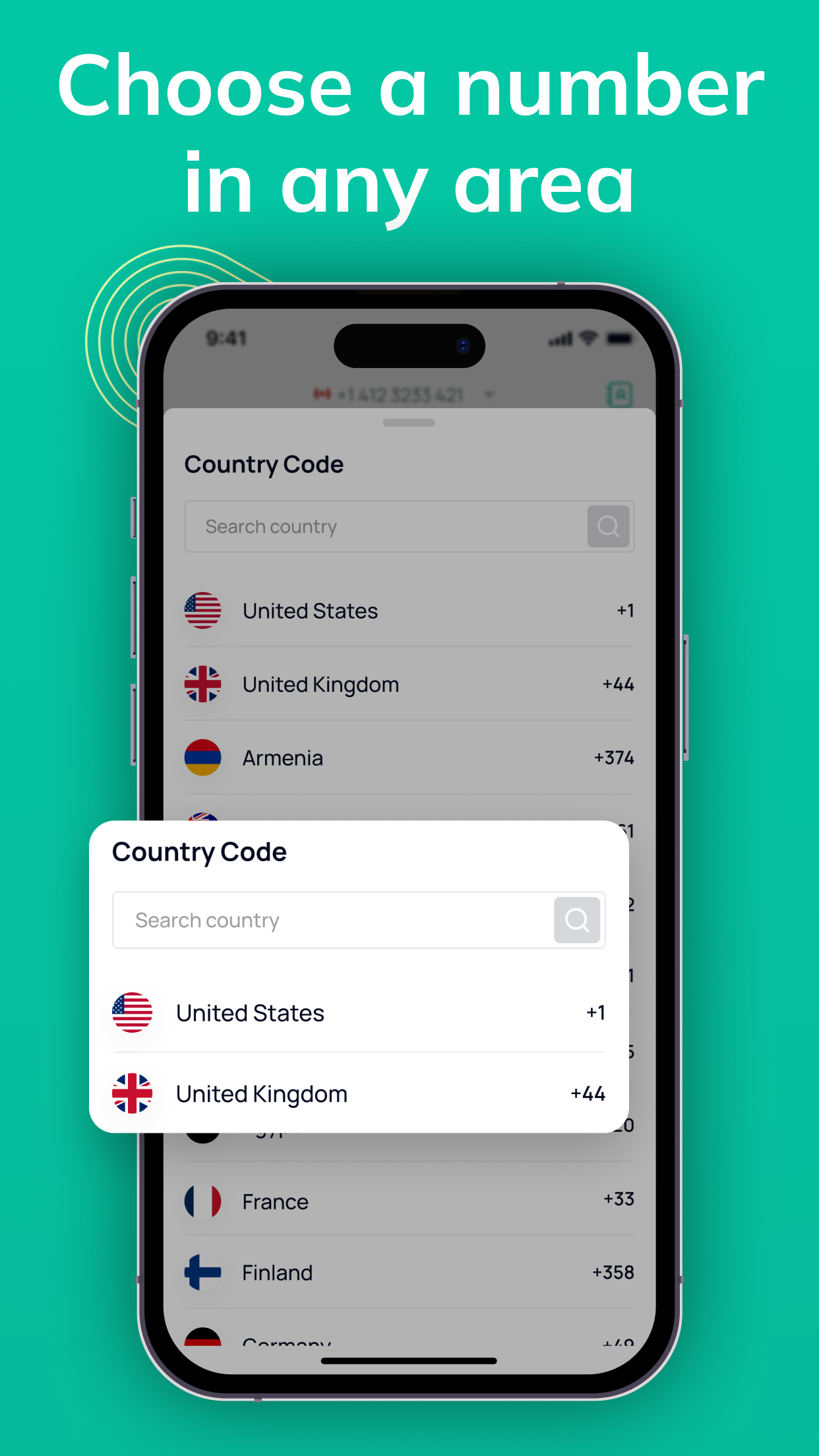 Get multiple country numbers